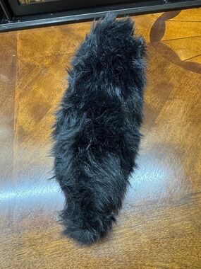 black wolf tail Therian 12” long x 5”wide